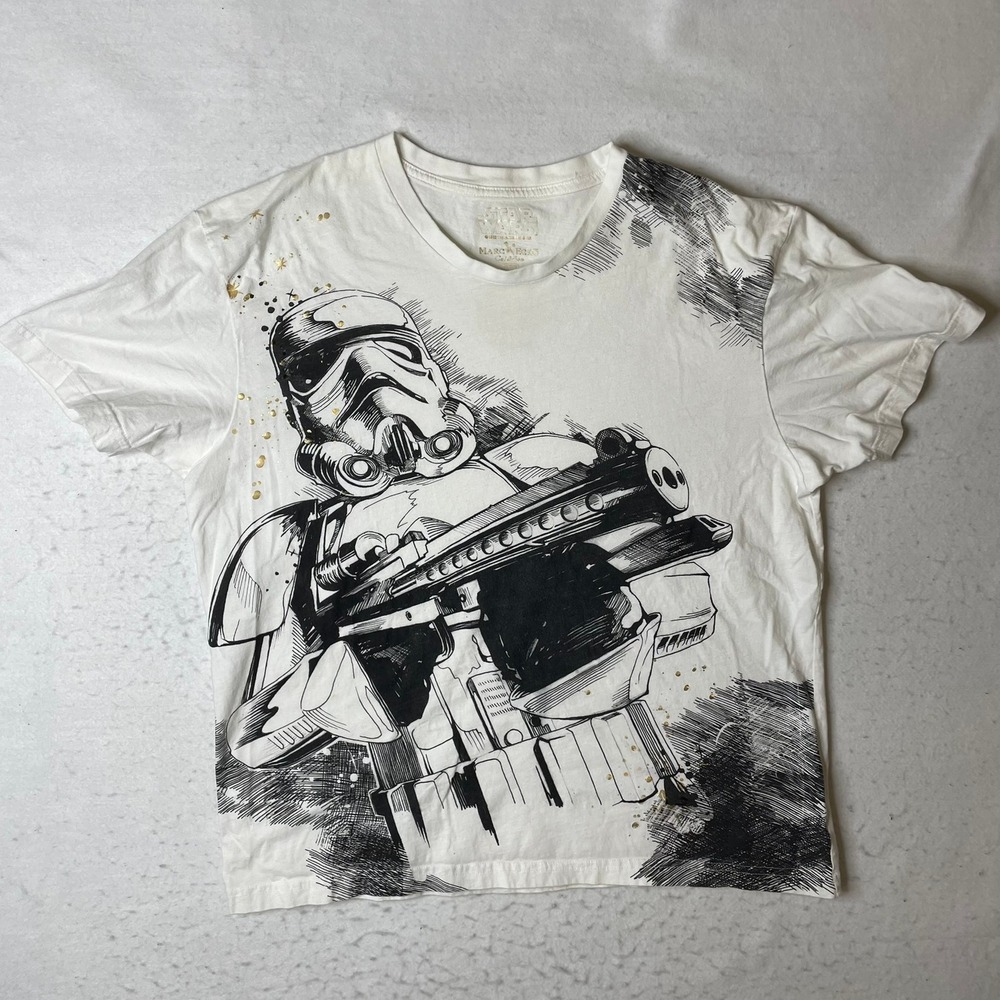 MARC ECKO Star Wars Stormtrooper Graphic‎ T Shirt White XXL